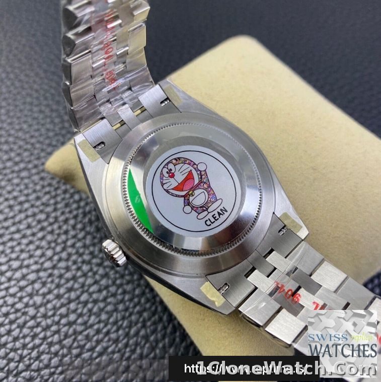 ROLEX DATEJUST GRAY DIAL STAINLESS STEEL 41MM SWISS REPLICA m126334.0024 - detail