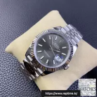 ROLEX DATEJUST GRAY DIAL STAINLESS STEEL 41MM SWISS REPLICA m126334.0024 - view 3