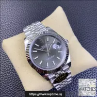 ROLEX DATEJUST GRAY DIAL STAINLESS STEEL 41MM SWISS REPLICA m126334.0024 - view 4