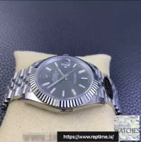 ROLEX DATEJUST GRAY DIAL STAINLESS STEEL 41MM SWISS REPLICA m126334.0024 - view 6