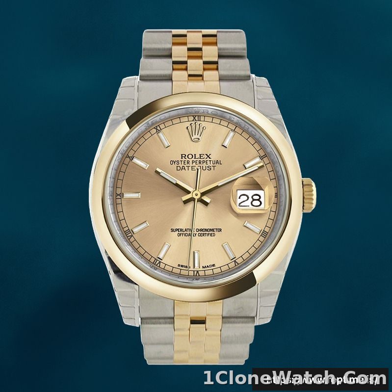 Rolex Datejust 36mm 116203CSJ Men’s Silver-tone Swiss Replica Wacthes - detail