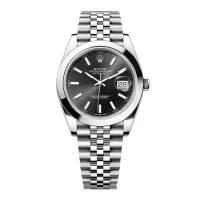 ROLEX DATEJUST BLACK DIAL STAINLESS STEEL 41MM SWISS REPLICA m126300.0011 - view 1