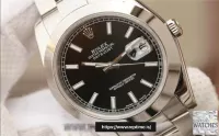 ROLEX DATEJUST BLACK DIAL STAINLESS STEEL 41MM SWISS REPLICA m126300.0011 - view 5