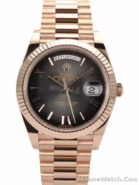 Superclone Rolex Day-Date 40 mm Slate Ombre Dial 228235
