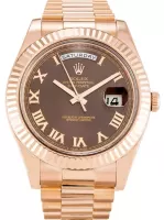 Rolex Day-Date II 40mm Chocolate Dial 218235 - view 1