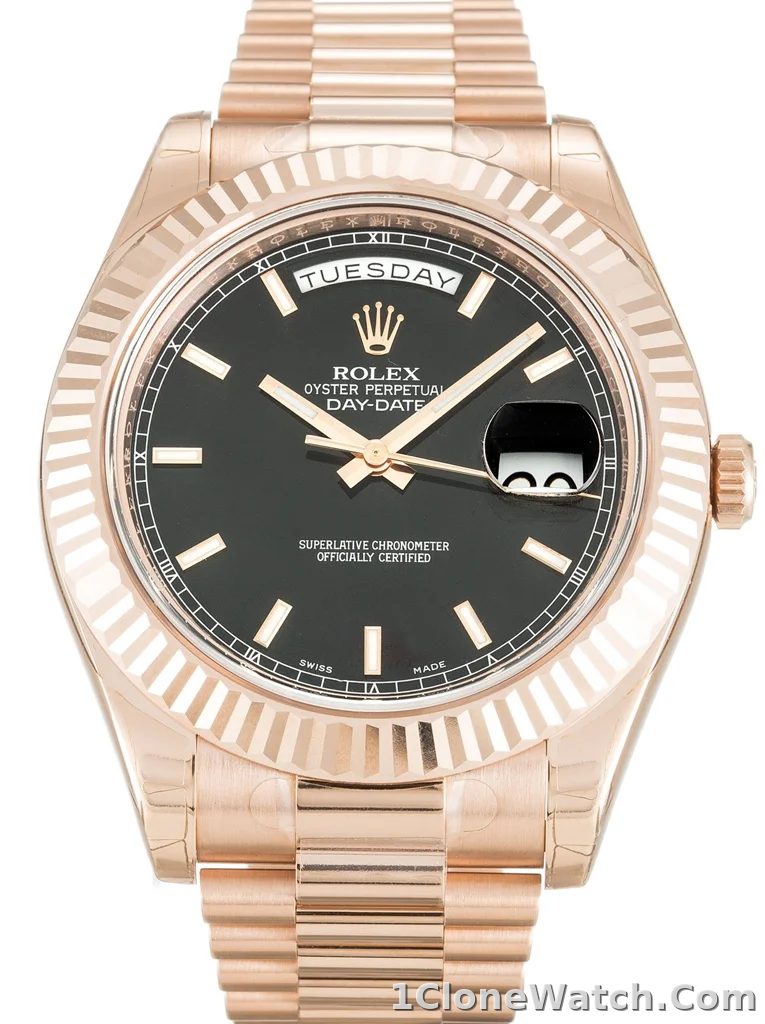 Rolex Day-Date II 40mm Black Dial 218235-2