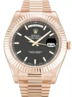 Rolex Day-Date II 40mm Black Dial 218235-2 - view 1