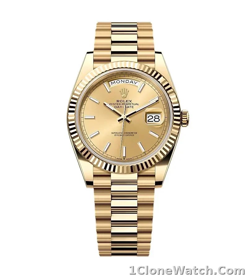 Superclone Rolex Day-Date II 40mm Champagne Dial 228238