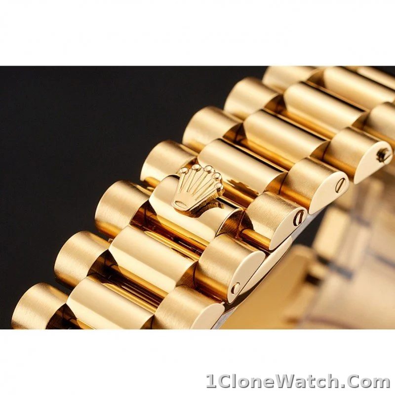 Superclone Rolex Day-Date 36mm Black Dial 1454101 - detail