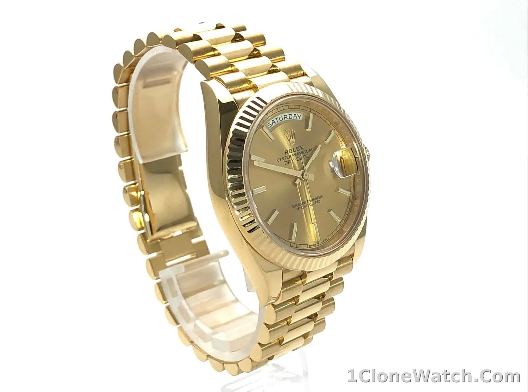Rolex Day-Date II 40mm Champagne Dial 228238 - detail