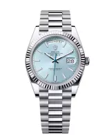Superclone Rolex Day-Date 40 mm Ice blue Dial 228236 - view 1