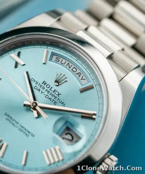 Rolex Day-Date 228396 Men’s 40mm Silver-tone Automatic - detail