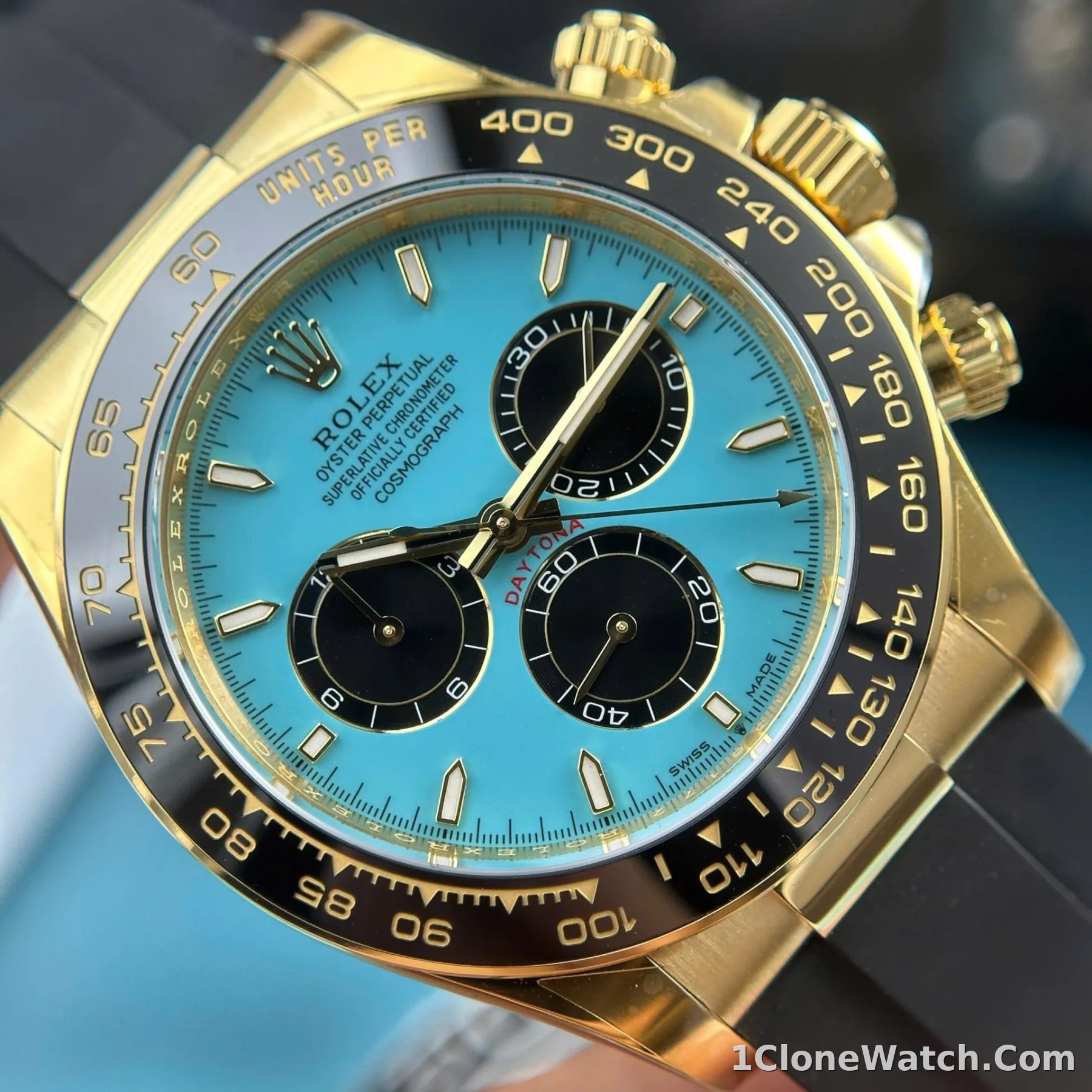 Superclone Rolex Daytona 40 mm 126518LN Tiffany Dial - detail