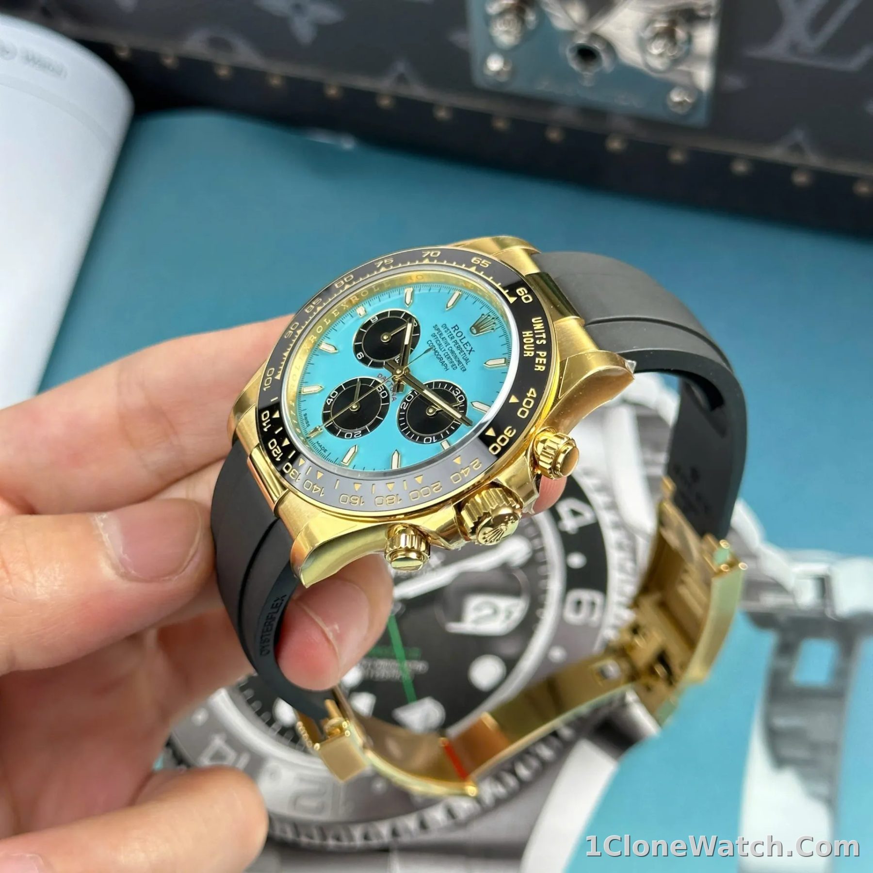 Superclone Rolex Daytona 40 mm 126518LN Tiffany Dial - detail