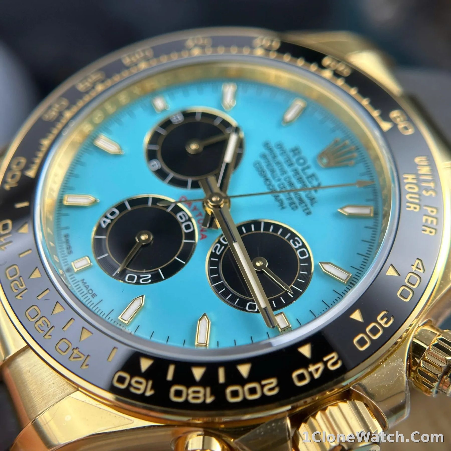 Superclone Rolex Daytona 40 mm 126518LN Tiffany Dial - detail