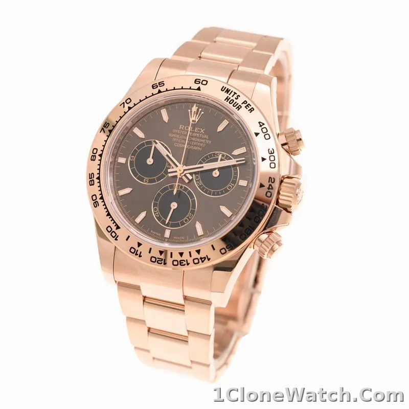 Superclone Rolex Daytona 40 mm 126505 Bright Chocolate Dial - detail