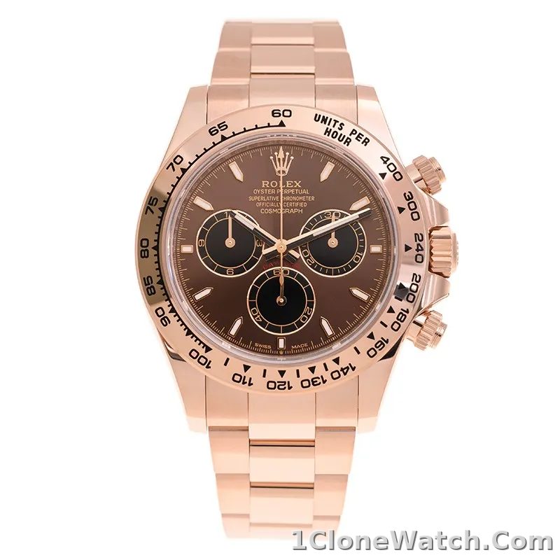 Superclone Rolex Daytona 40 mm 126505 Bright Chocolate Dial - detail