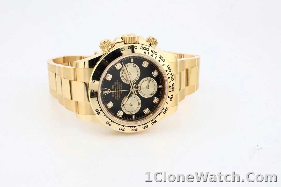 Superclone Rolex Daytona 40 mm Bright black Dial 126508 - detail