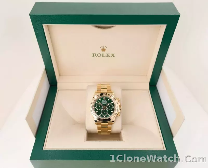 Superclone Rolex Daytona  John Mayer  Green Dial 116508 - detail