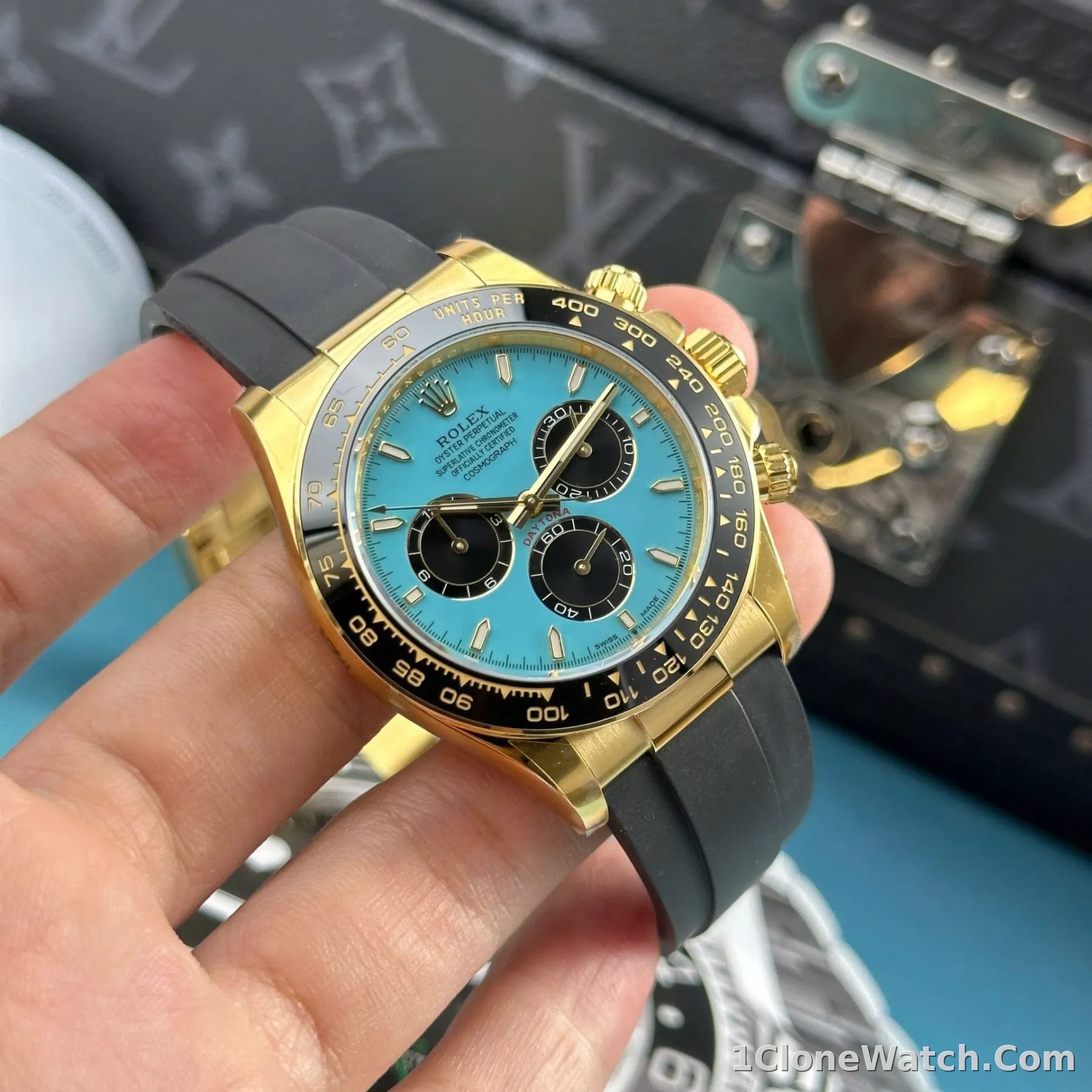 Superclone Rolex Daytona 40 mm 126518LN Tiffany Dial - detail