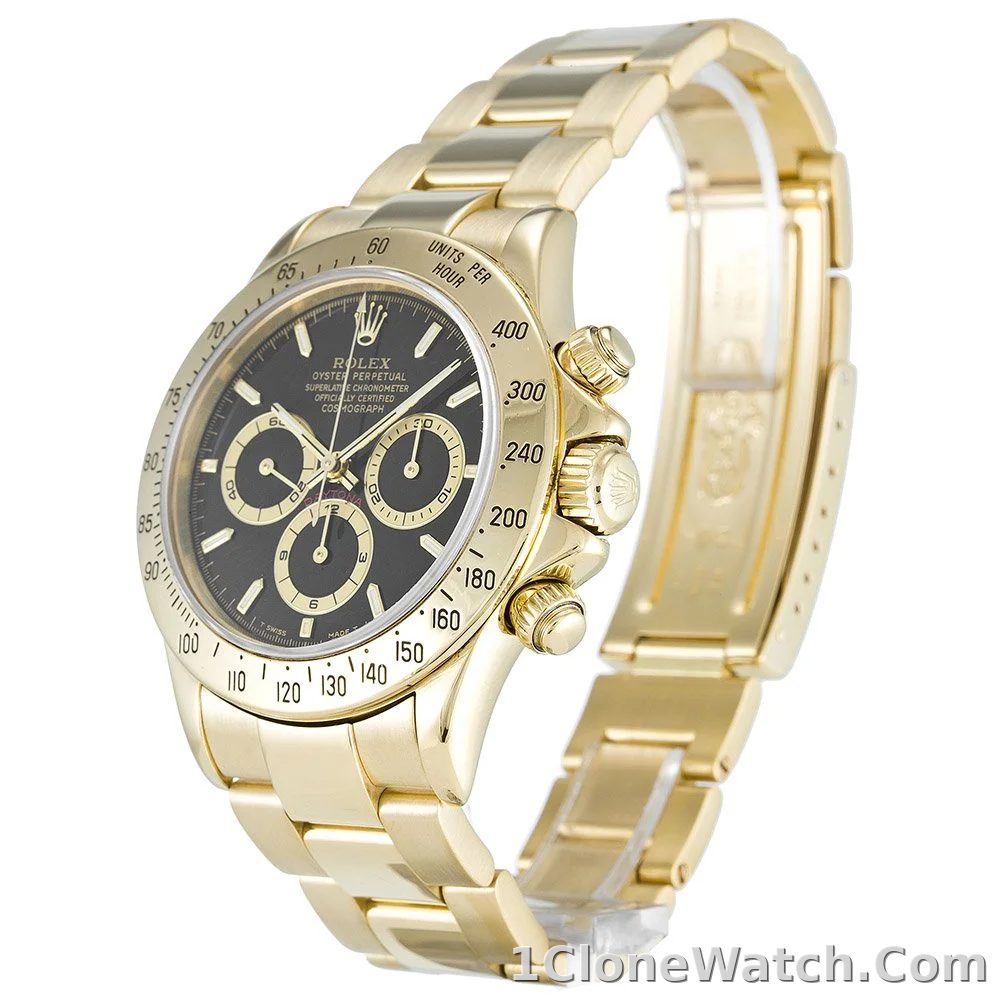 Rolex Daytona 40mm Black Dial 116528 - detail