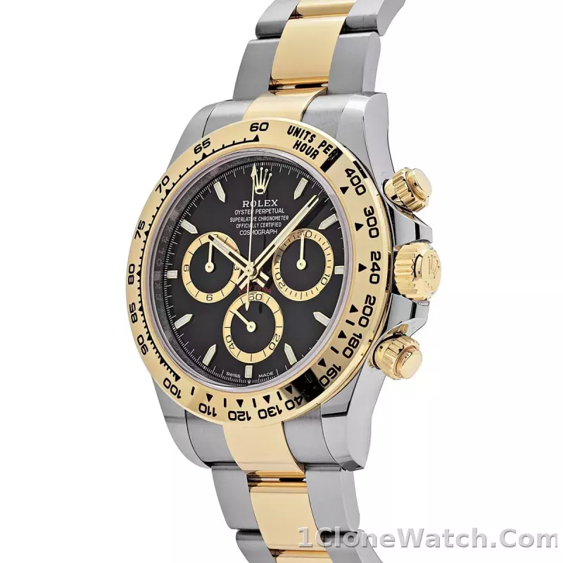 Superclone Rolex Daytona Black Dial 126503 - detail