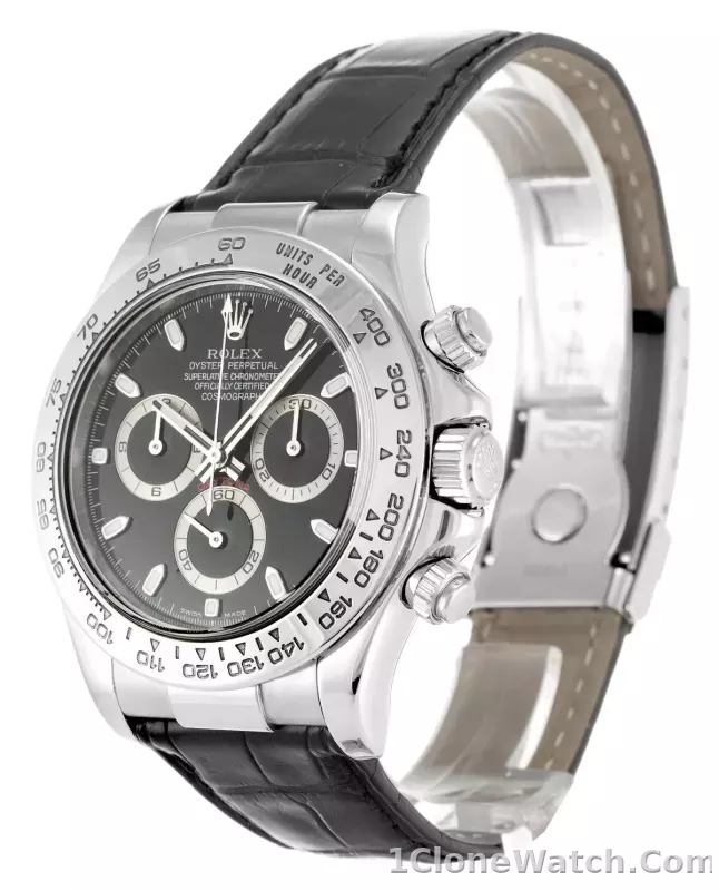 Rolex Daytona 40mm Black Dial 116519 - detail