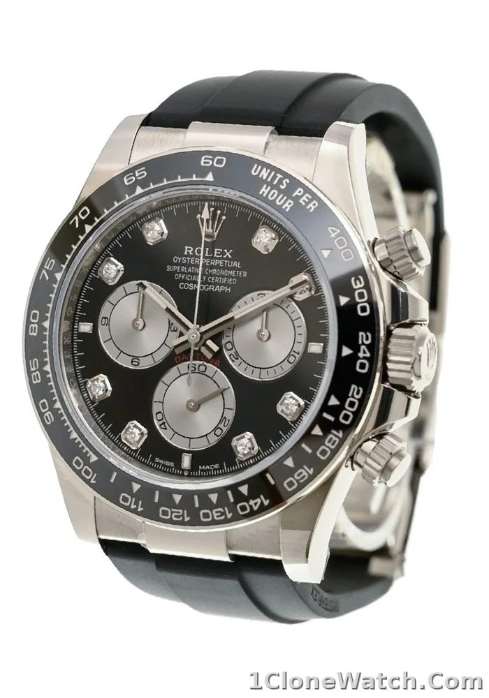 Superclone Rolex Daytona 40 mm Bright black Dial 126519LN - detail