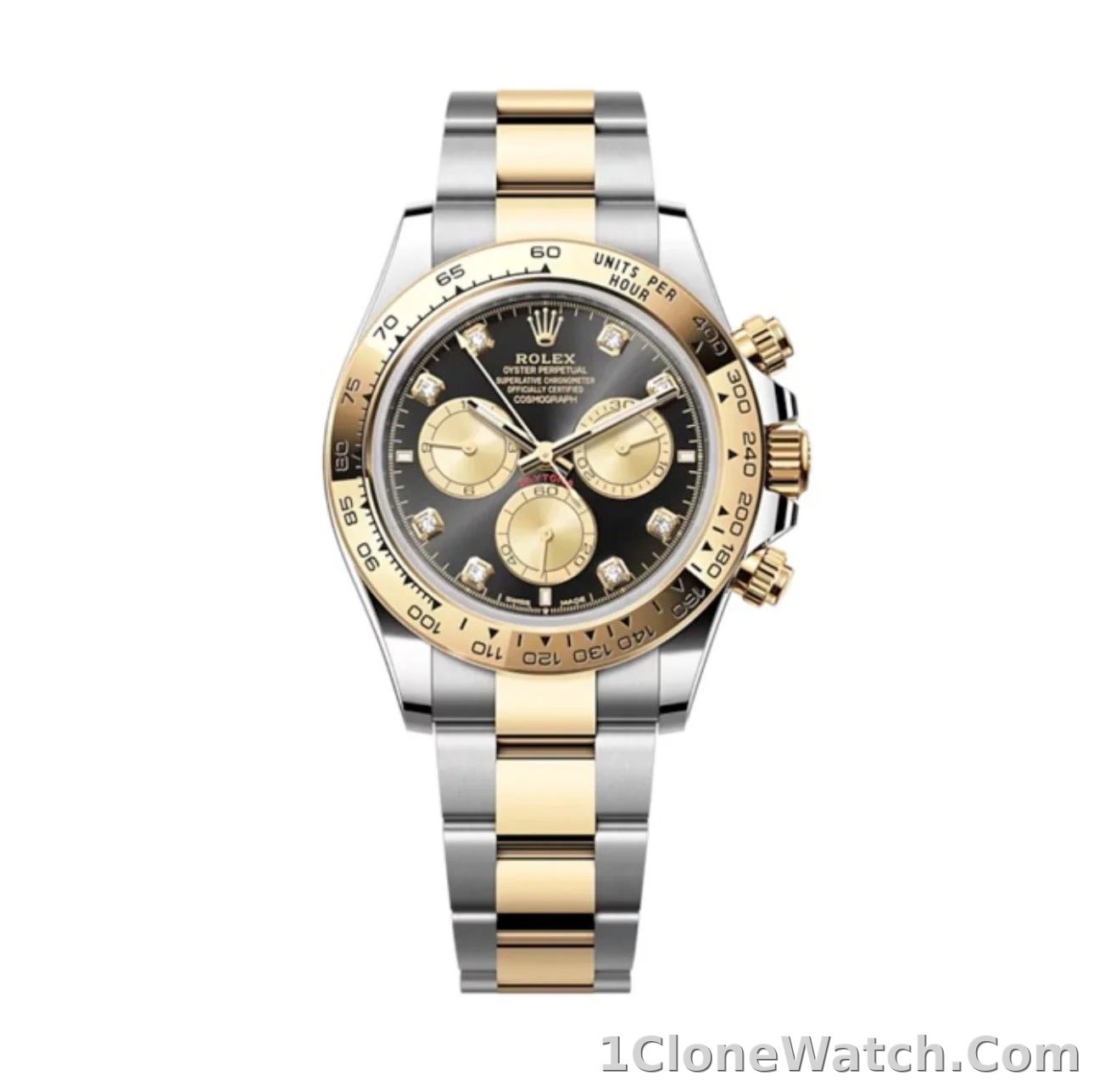 Superclone Rolex Daytona Black Diamond Dial 126503
