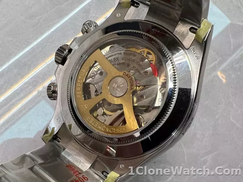 Superclone Rolex Daytona 40 mm 126506  Platona  Open Caseback - detail