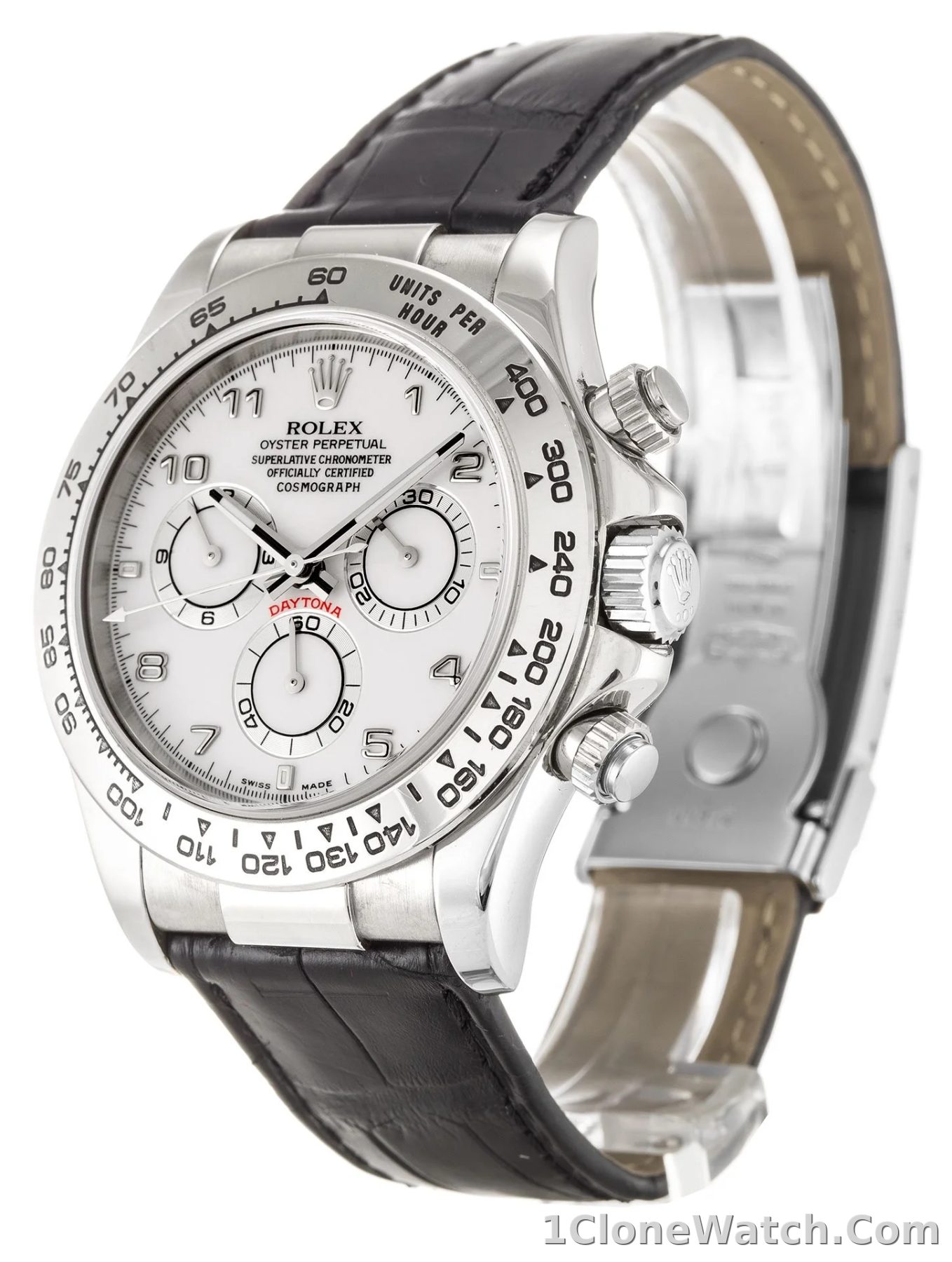 Rolex Daytona 40mm White Dial 116519 - detail