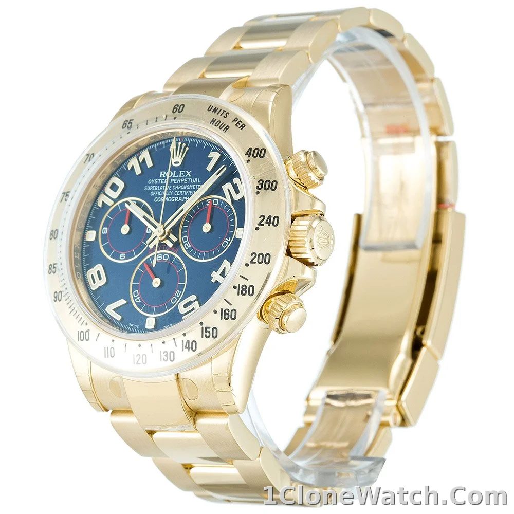 Rolex Daytona 40mm Blue Dial 116528 - detail