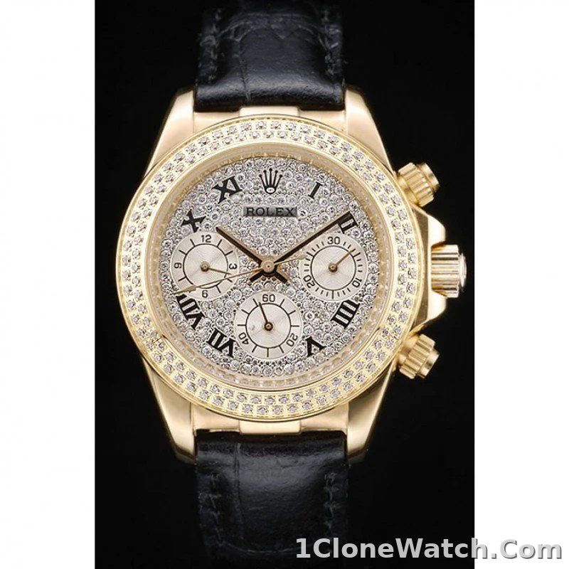 Rolex Daytona 35mm Diamond Dial 98238 - detail