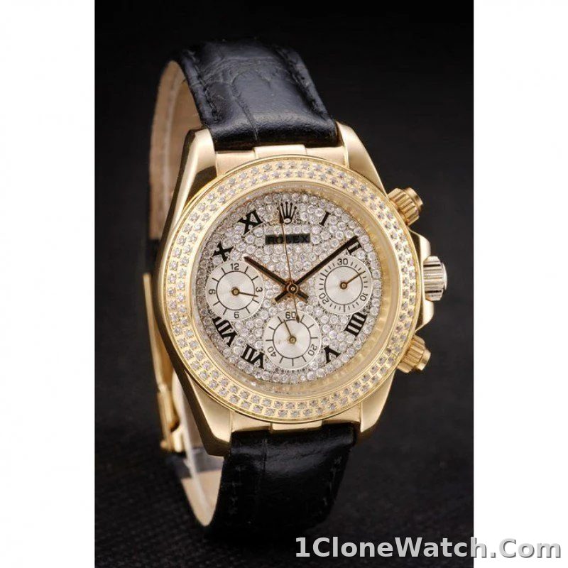 Rolex Daytona 35mm Diamond Dial 98238 - detail
