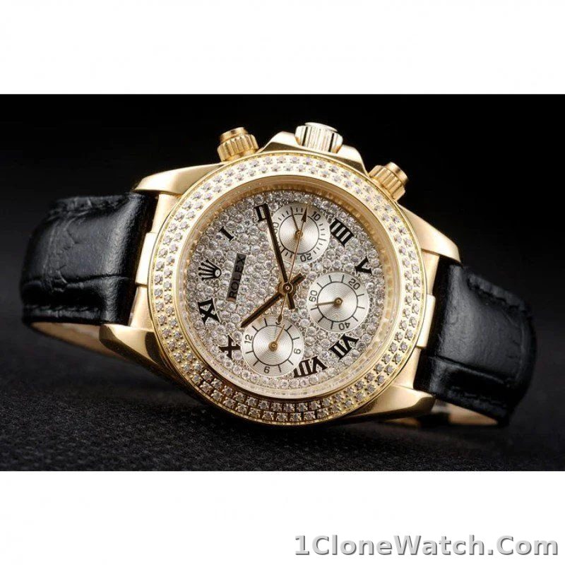 Rolex Daytona 35mm Diamond Dial 98238 - detail