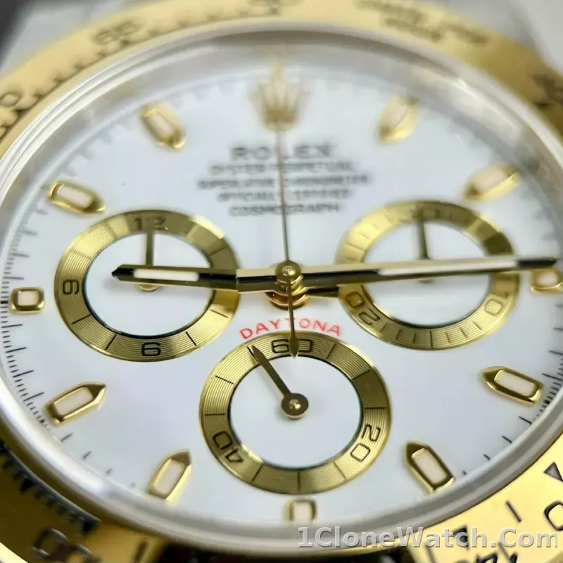 Superclone Rolex Daytona 40 mm White Dial 126503 - detail