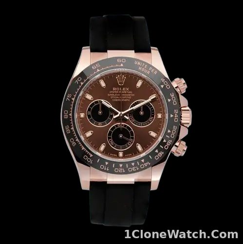 Rolex Daytona Men’s 40mm m116515ln-0041 Rubber Band Rose Gold-tone