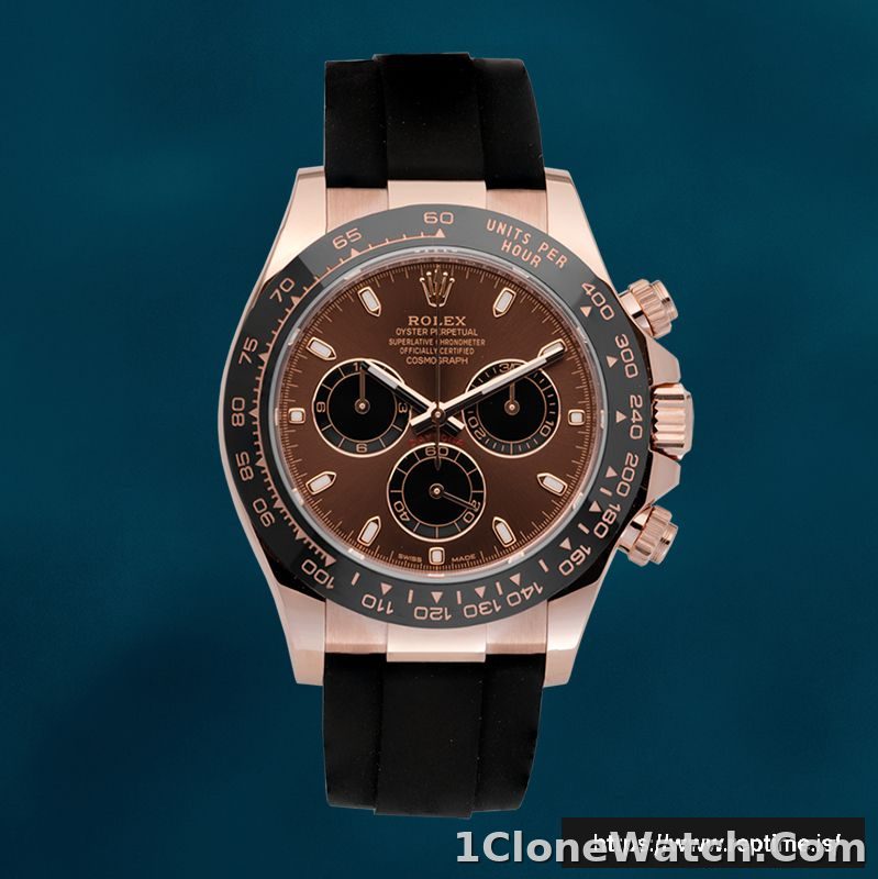 Rolex Daytona Men’s 40mm m116515ln-0041 Rubber Band Rose Gold-tone - detail