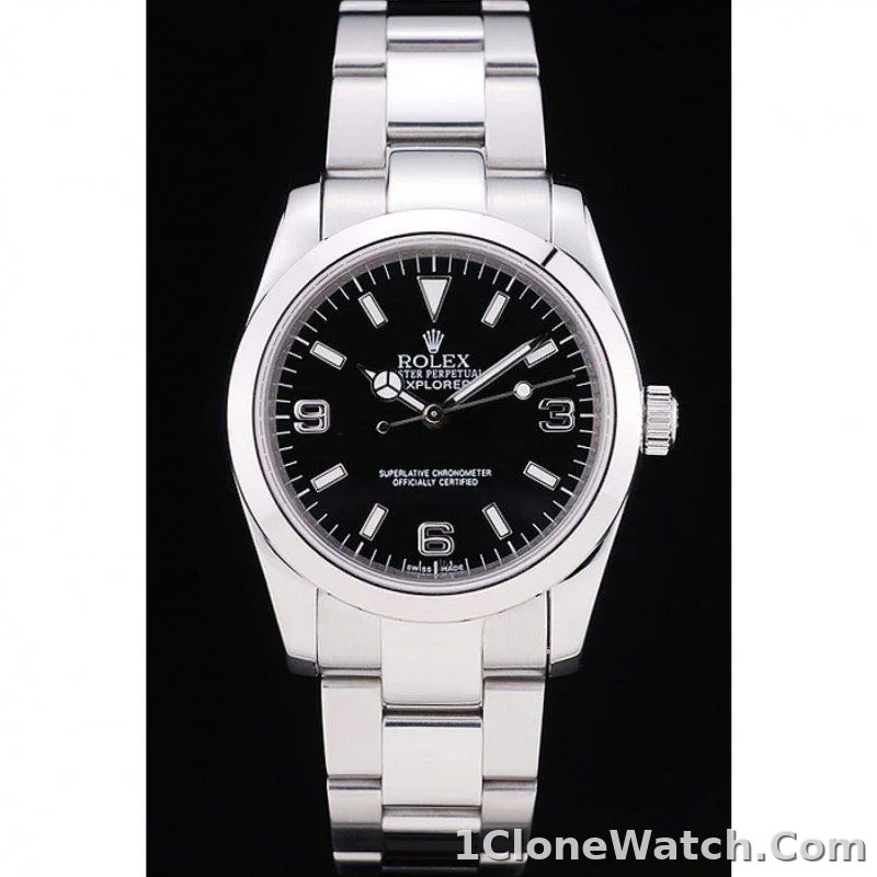 Superclone Rolex Explorer 36mm Black Dial SRL156 14270 - detail