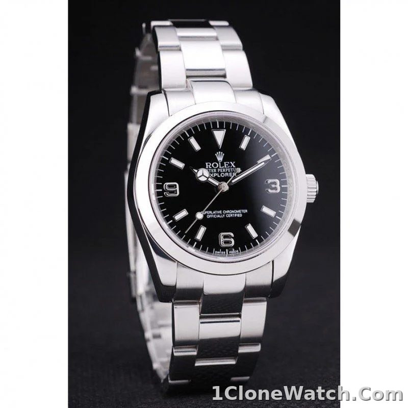 Superclone Rolex Explorer 36mm Black Dial SRL156 14270 - detail