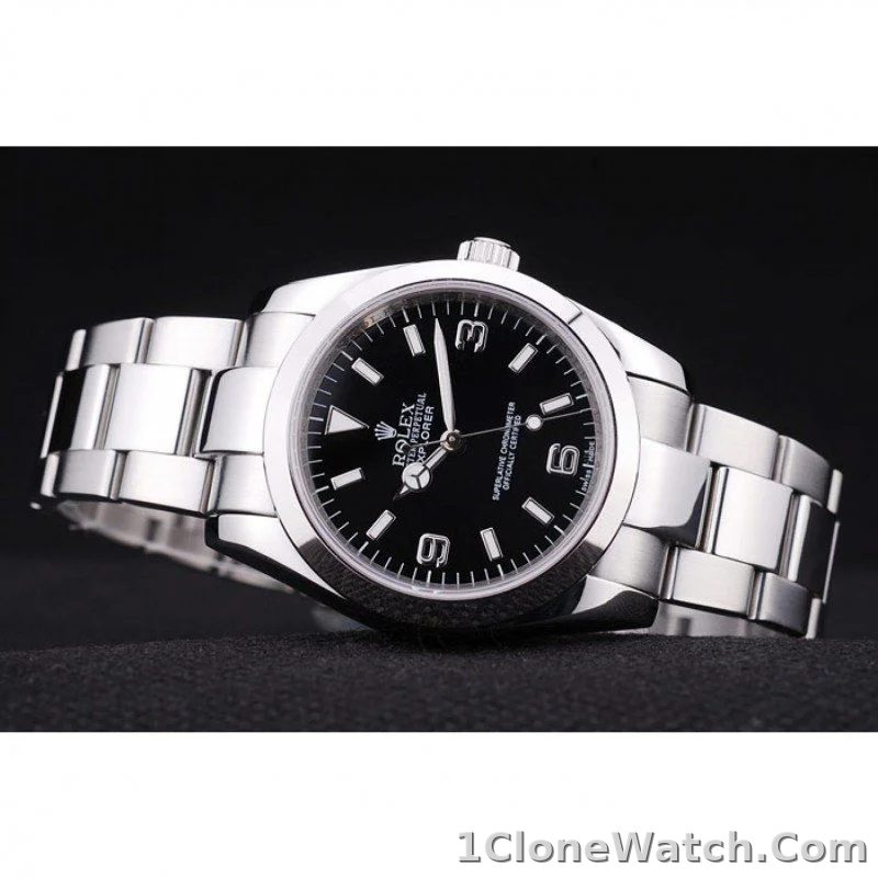 Superclone Rolex Explorer 36mm Black Dial SRL156 14270 - detail