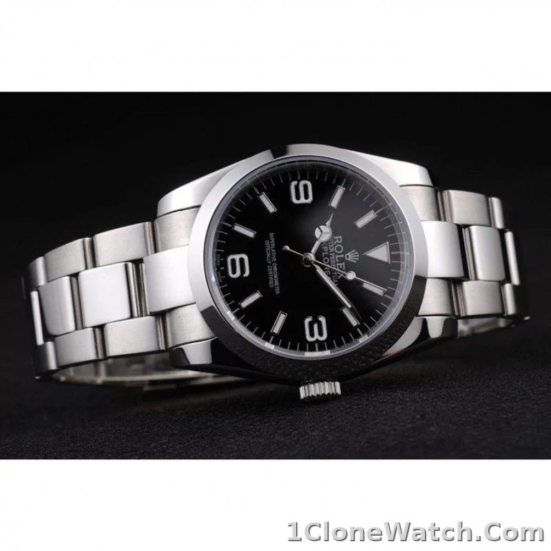 Rolex Explorer 36mm Black Dial 98087 - detail