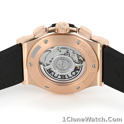 Hublot Classic Fusion Men Automatic Green Alligator Watch 521.OX.8980.LR - detail