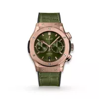 Hublot Classic Fusion Men Automatic Green Alligator Watch 521.OX.8980.LR - view 1