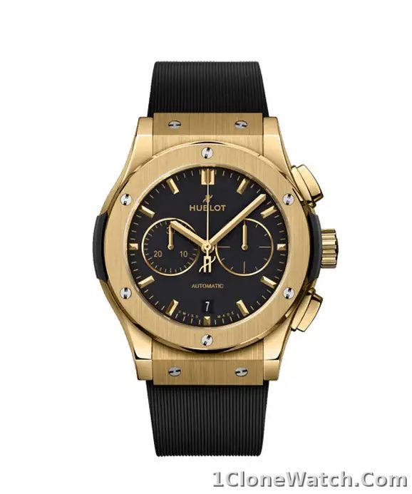 Hublot Classic Fusion Men Automatic Black Rubber Watch 541.VX.1130.RX - detail