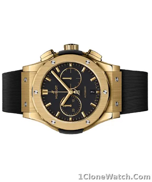 Hublot Classic Fusion Men Automatic Black Rubber Watch 541.VX.1130.RX - detail