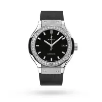 Hublot Classic Fusion Women Automatic Black Rubber Watch 582.NX.1170.RX.1204 - view 1