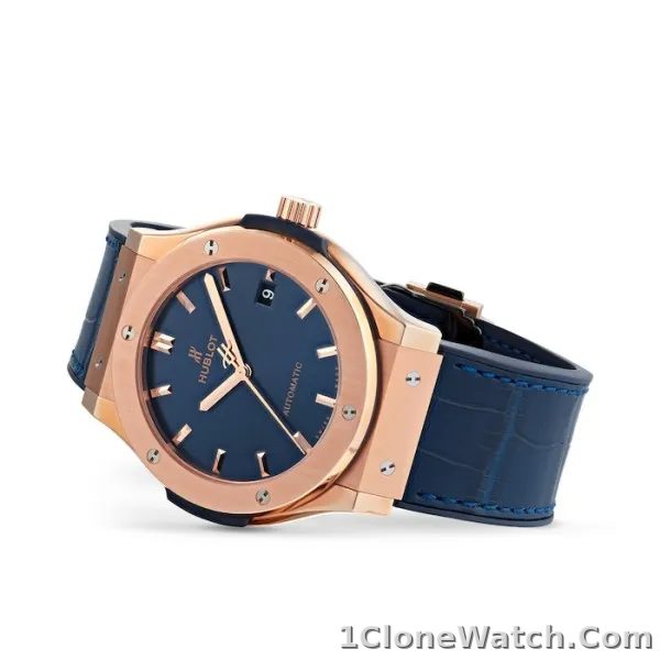 Hublot Classic Fusion Men Automatic Blue Leather Watch 511.OX.7180.LR - detail