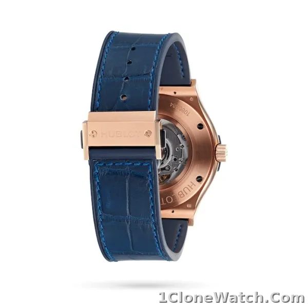 Hublot Classic Fusion Men Automatic Blue Leather Watch 511.OX.7180.LR - detail