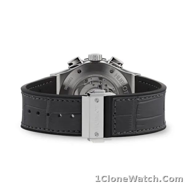 Hublot Classic Fusion Men Automatic Grey Alligator Watch 521.NX.7071.LR - detail